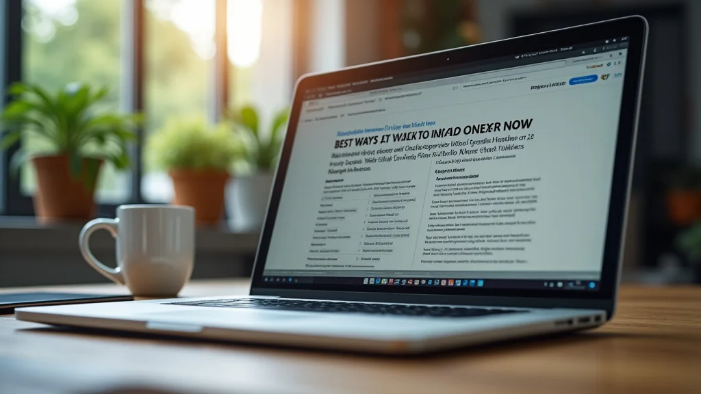 The image shows a laptop displaying charts and graphs, symbolizing the best ways to make money online now.