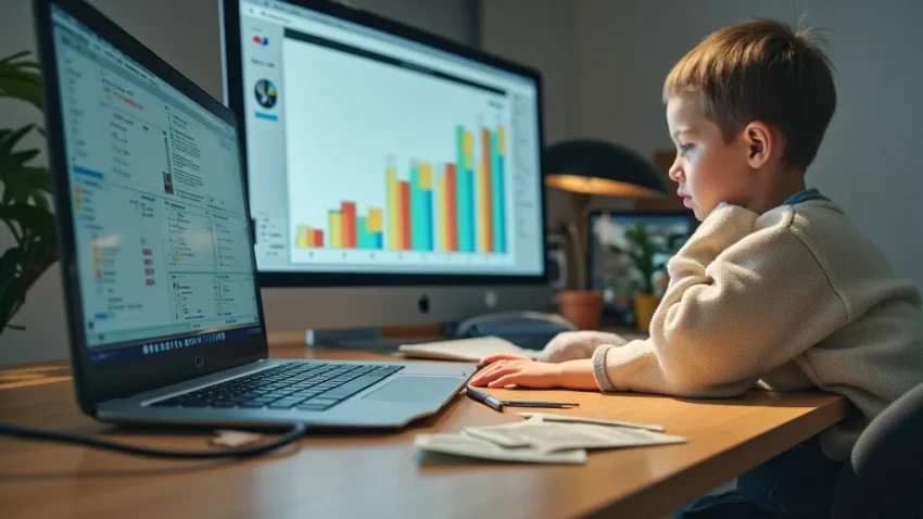 The image shows a person happily using a laptop, symbolizing quick ways to make money online with instant payout.